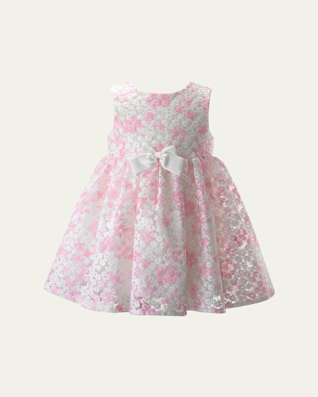 Girl's Blossom Organza Midi Dress, Size 2-10